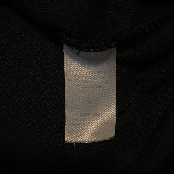 Kimberly Black Suede Sweater Round Neck Long Sleeve Size L - Picture 6 of 6